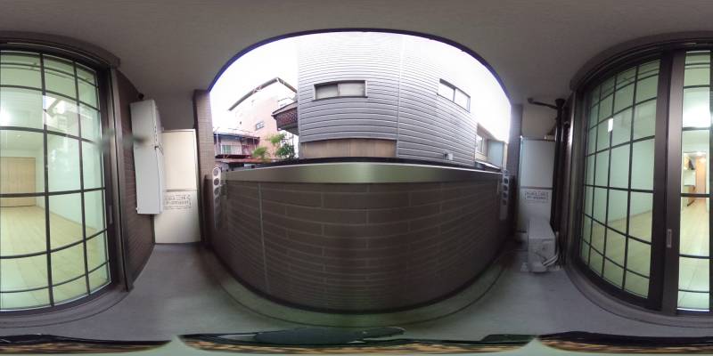 パノラマ画像バルコニー