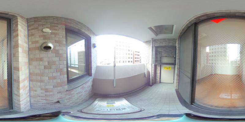 パノラマ画像バルコニー