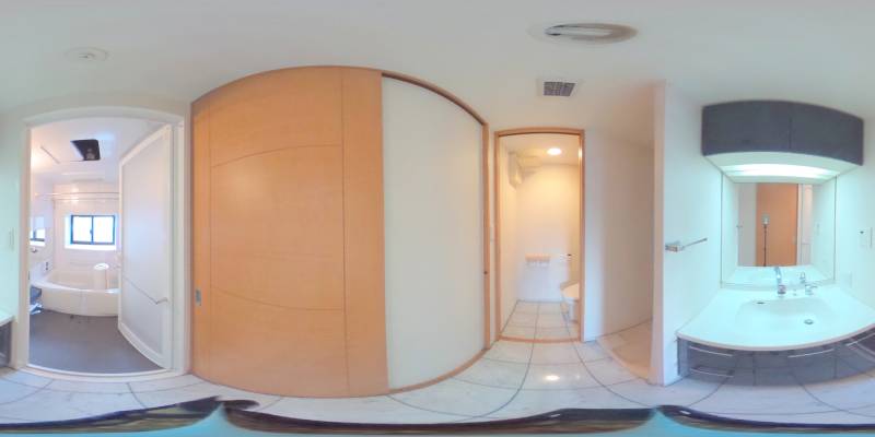 パノラマ画像洗面所