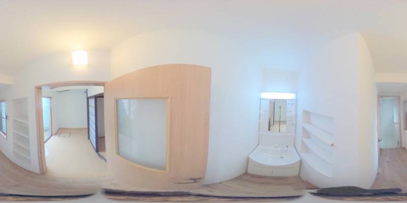 パノラマ画像洗面所