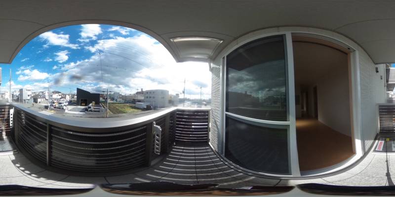 パノラマ画像バルコニー