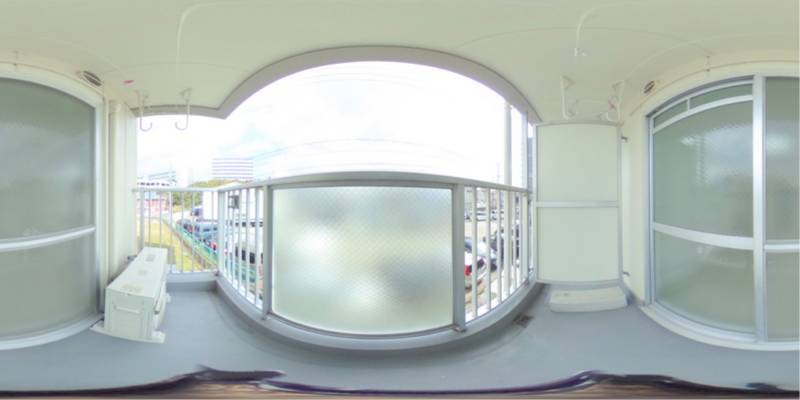 パノラマ画像バルコニー