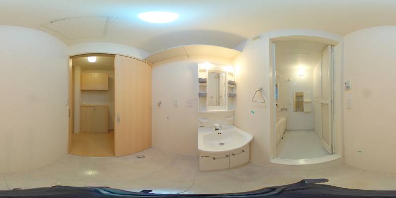 パノラマ画像洗面所