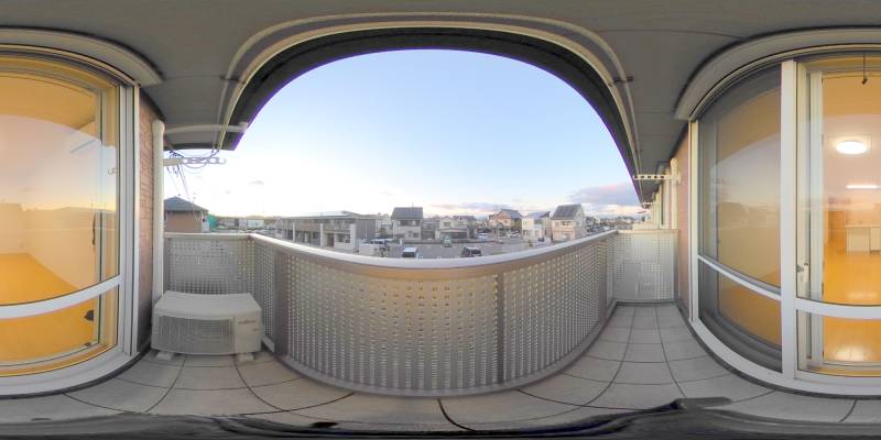 パノラマ画像バルコニー