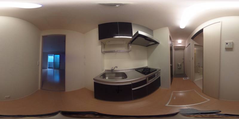 パノラマ画像キッチン