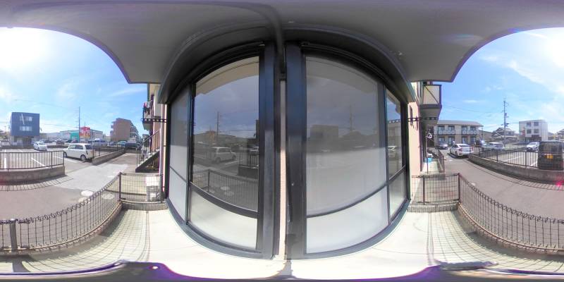 パノラマ画像バルコニー