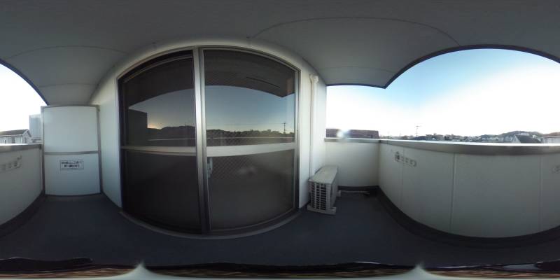 パノラマ画像バルコニー