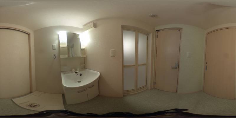 パノラマ画像洗面所