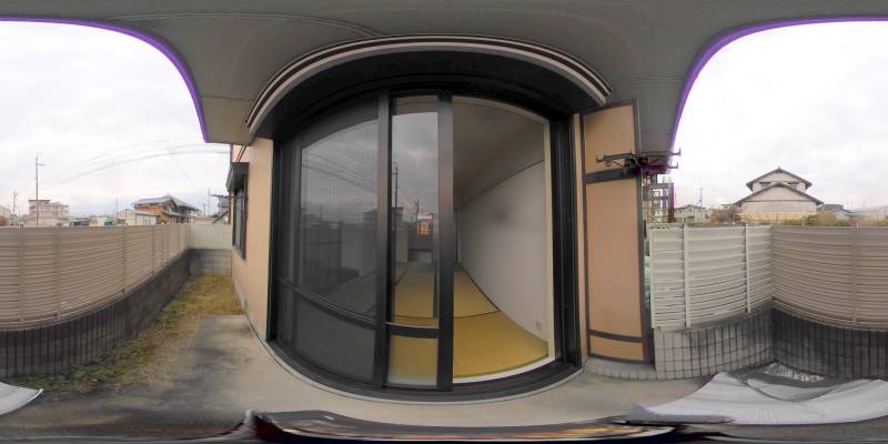 パノラマ画像バルコニー