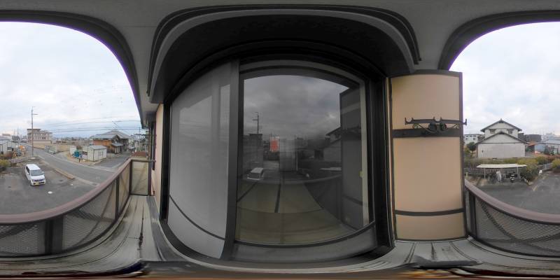 パノラマ画像バルコニー