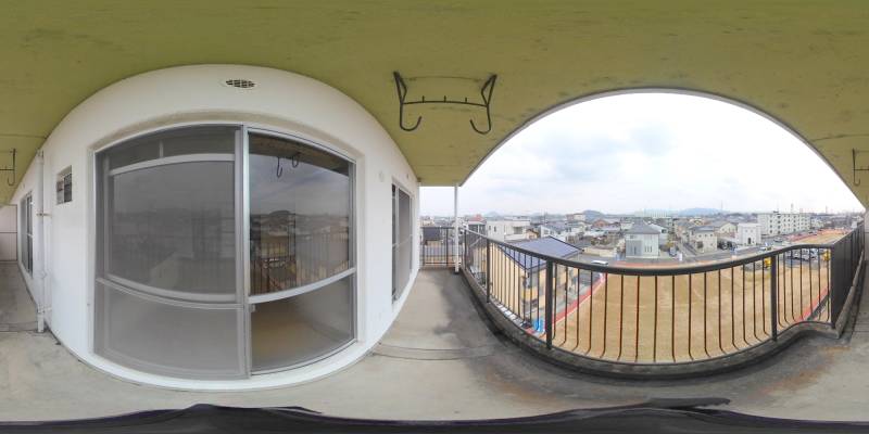 パノラマ画像バルコニー