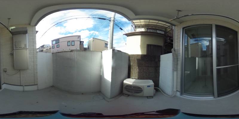 パノラマ画像バルコニー