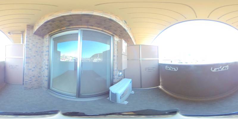 パノラマ画像バルコニー