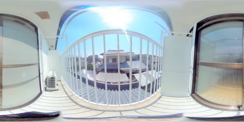 パノラマ画像バルコニー