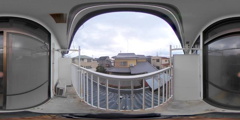 パノラマ画像バルコニー