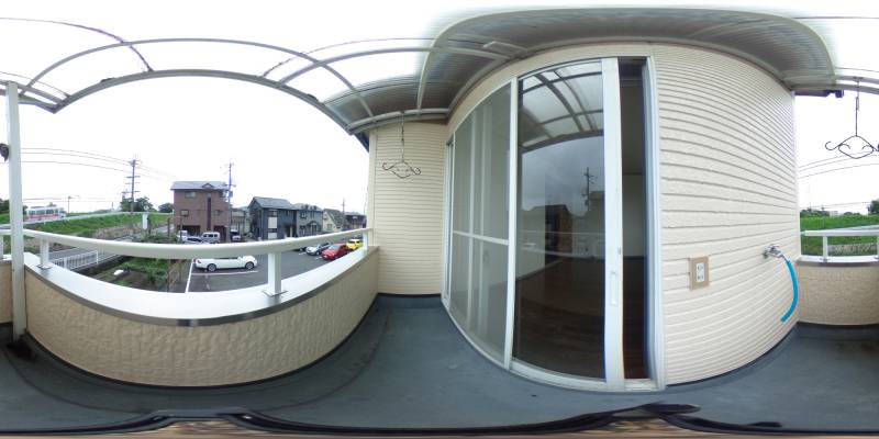 パノラマ画像バルコニー