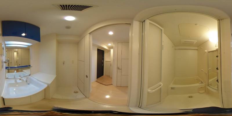 パノラマ画像洗面所