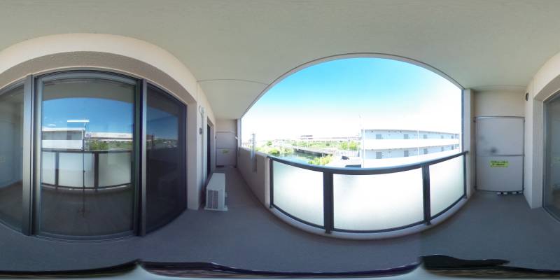 パノラマ画像バルコニー