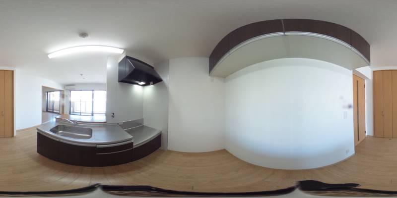 パノラマ画像キッチン