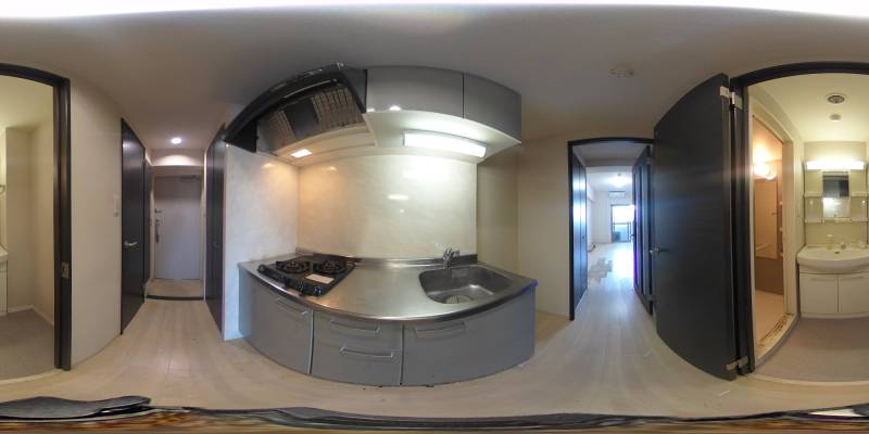 パノラマ画像キッチン