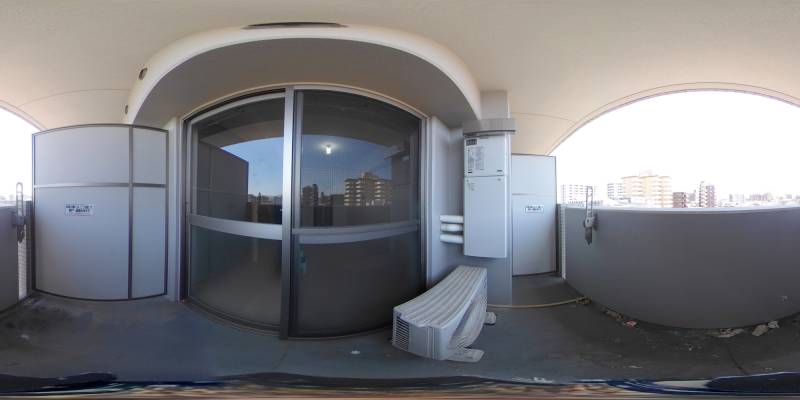 パノラマ画像バルコニー