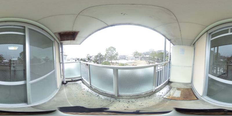 パノラマ画像バルコニー
