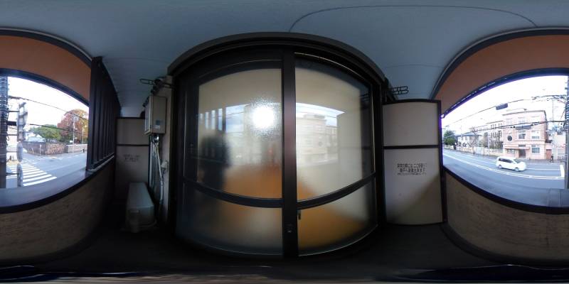 パノラマ画像バルコニー