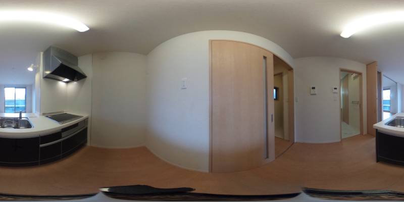 パノラマ画像キッチン