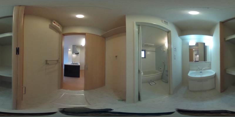パノラマ画像洗面所