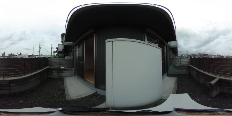 パノラマ画像バルコニー