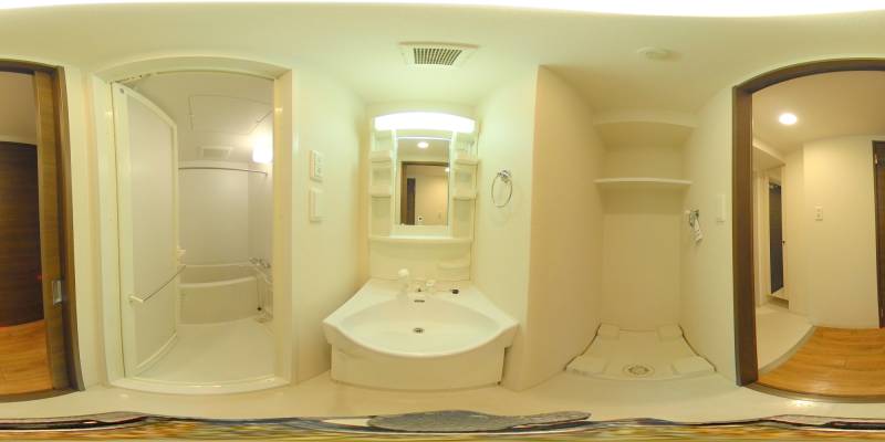 パノラマ画像洗面所