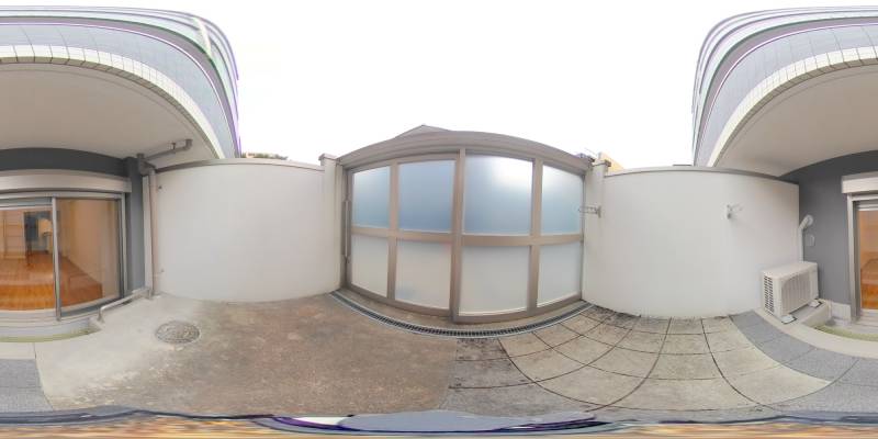 パノラマ画像庭