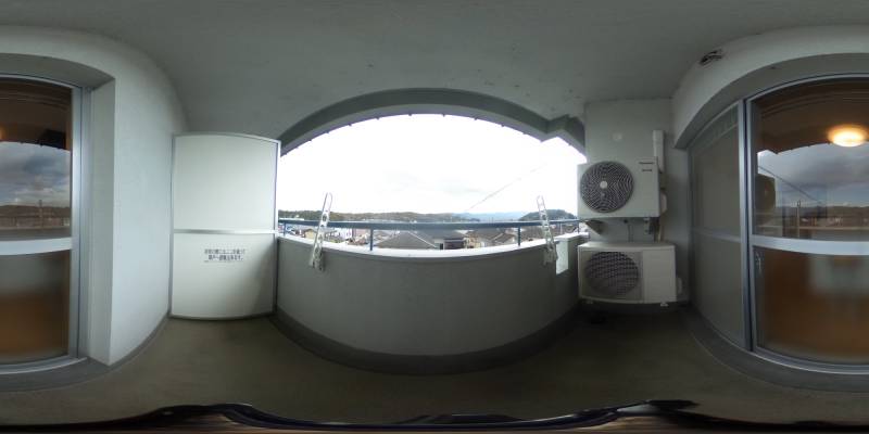 パノラマ画像バルコニー