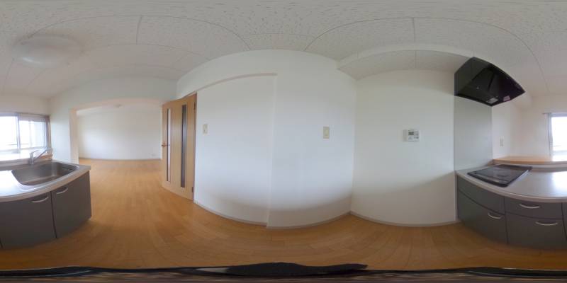 パノラマ画像キッチン