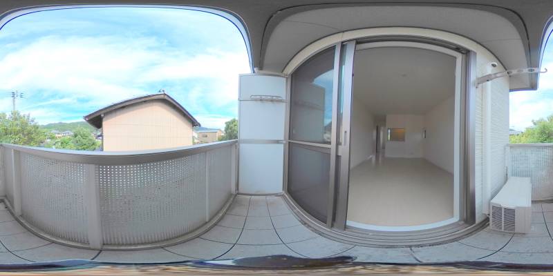 パノラマ画像バルコニー