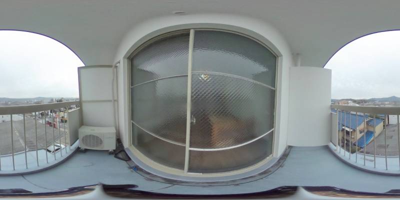 パノラマ画像バルコニー