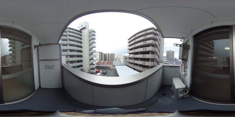 パノラマ画像バルコニー