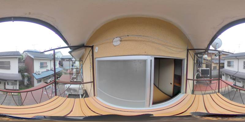 パノラマ画像バルコニー