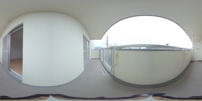 パノラマ画像バルコニー