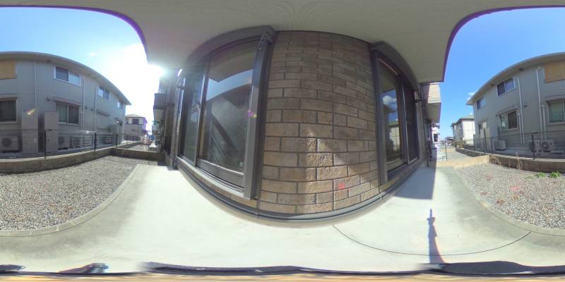 パノラマ画像バルコニー