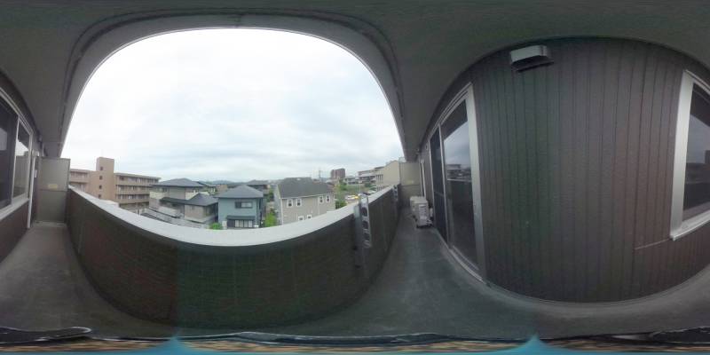 パノラマ画像バルコニー