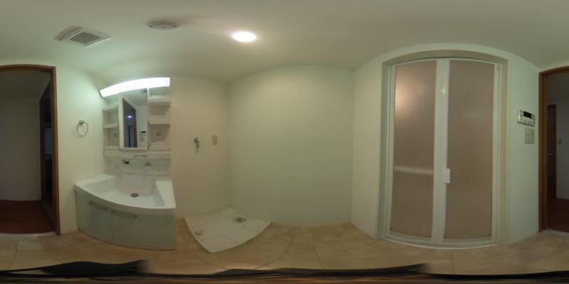 パノラマ画像洗面所