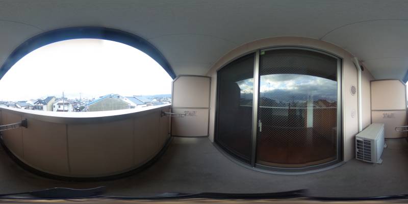 パノラマ画像バルコニー