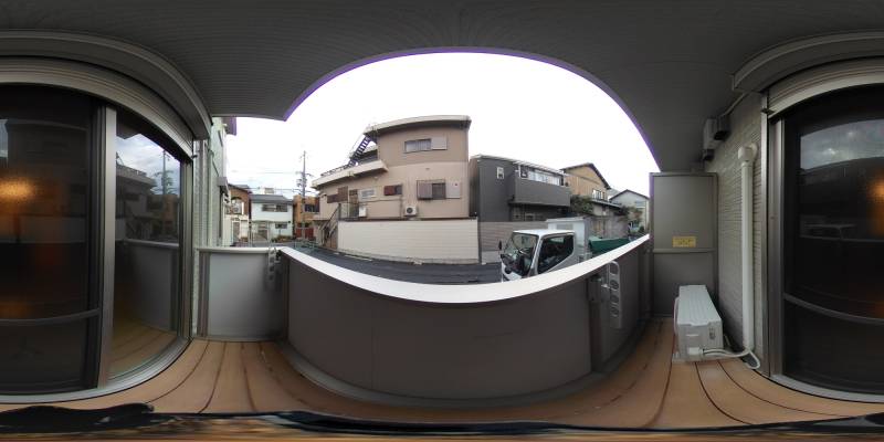 パノラマ画像バルコニー