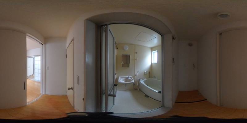 パノラマ画像バスルーム