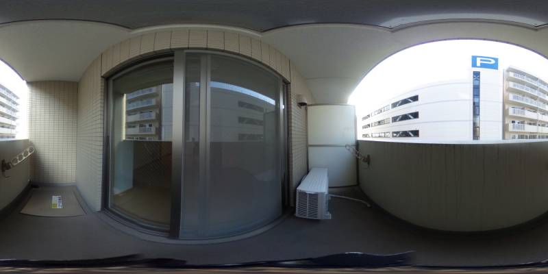 パノラマ画像バルコニー