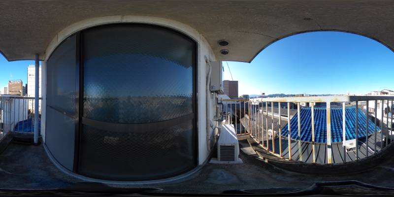 パノラマ画像バルコニー