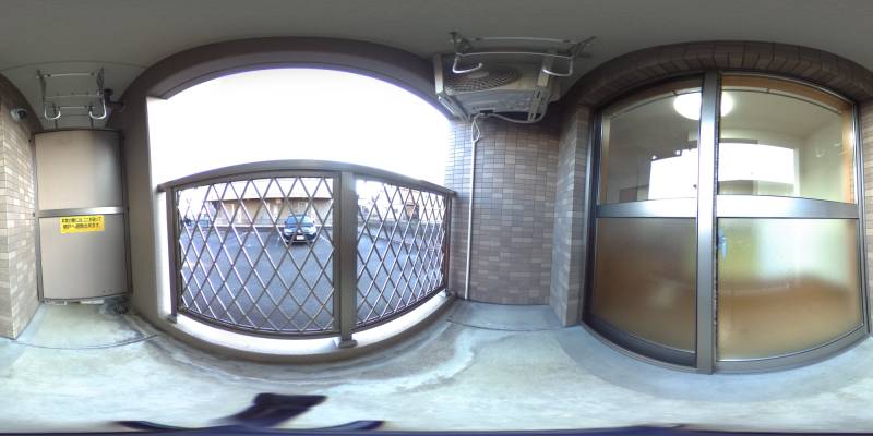 パノラマ画像バルコニー