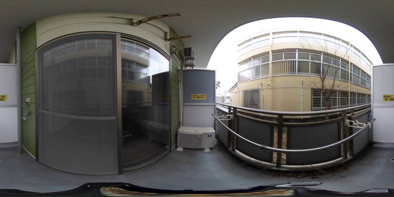 パノラマ画像バルコニー