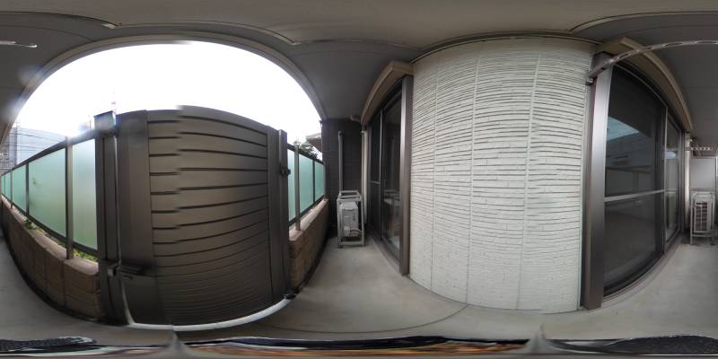 パノラマ画像バルコニー